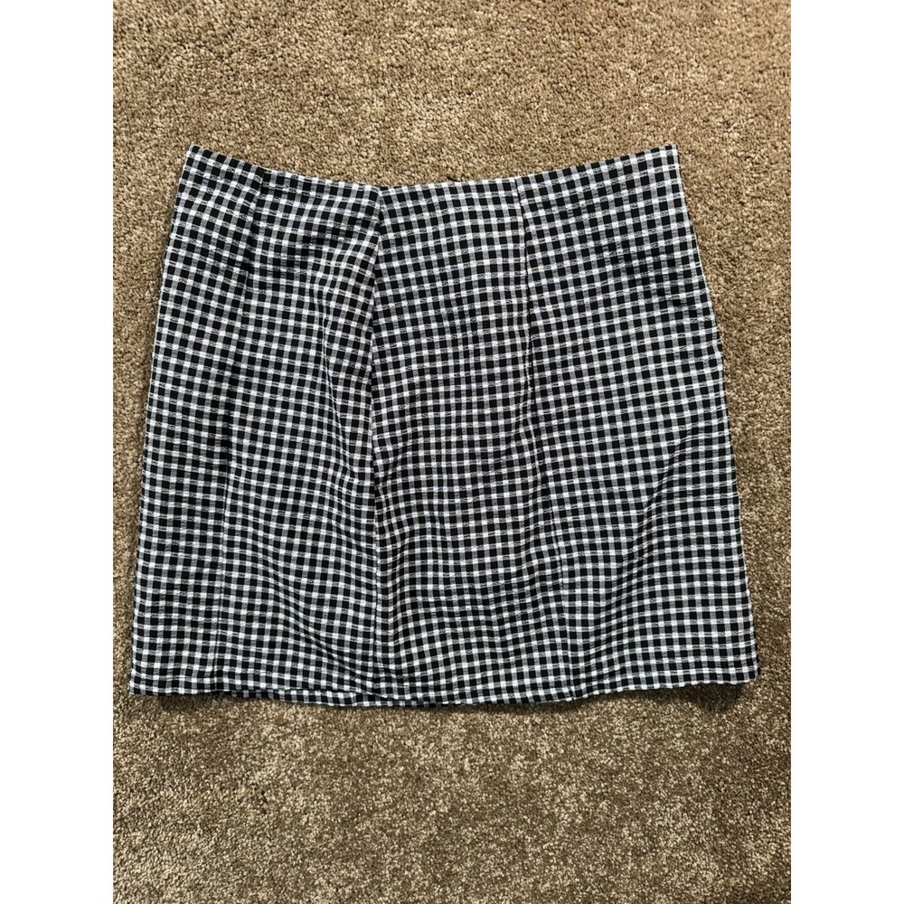 Forever 21 Black and White Mini Skirt Plaid Check Size‎ Small